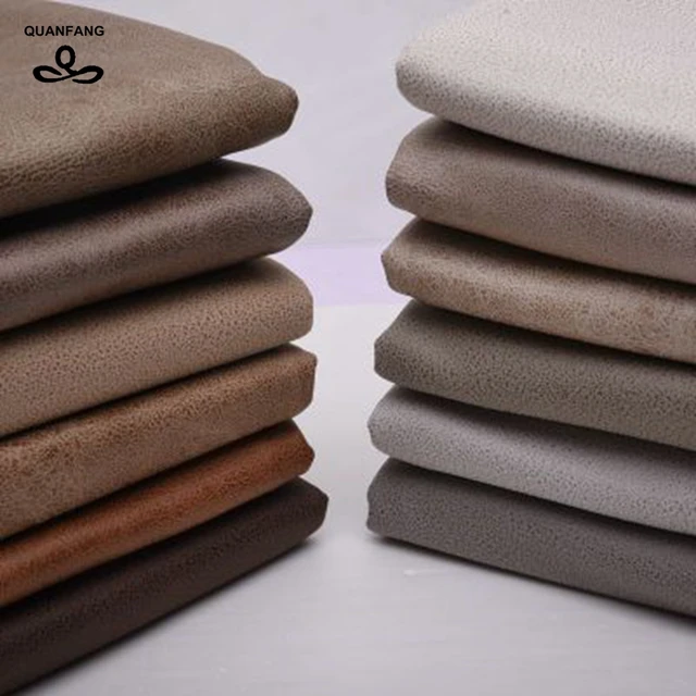 Us 8 44 30 Off Quanfang Solid Color Faux Leather Sofa Fabric Waterproof Quilting Diy Sewing Table Cloth Furniture Tissue Cushion Meter In