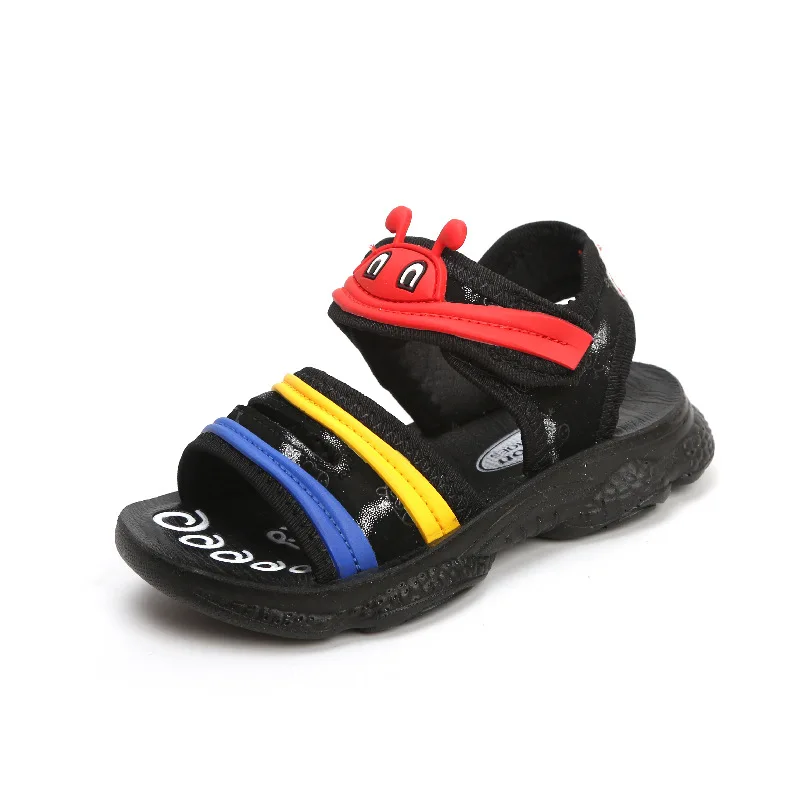 2019 Summer Children Shoes Fashion Outdoor Casual Cartoon Little & Big Kids Beach Shoes Open Toe Sandals for Boys Size 21-31