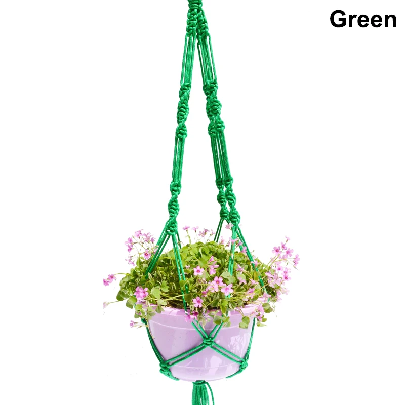 Pot Holder Braided Rope Plant Hanger Basket Hanging Cord for Garden