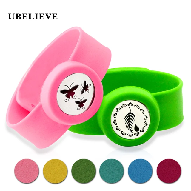 Kids Essential Oil Bracelet Silicone Wristband Diffuser Bangle Men