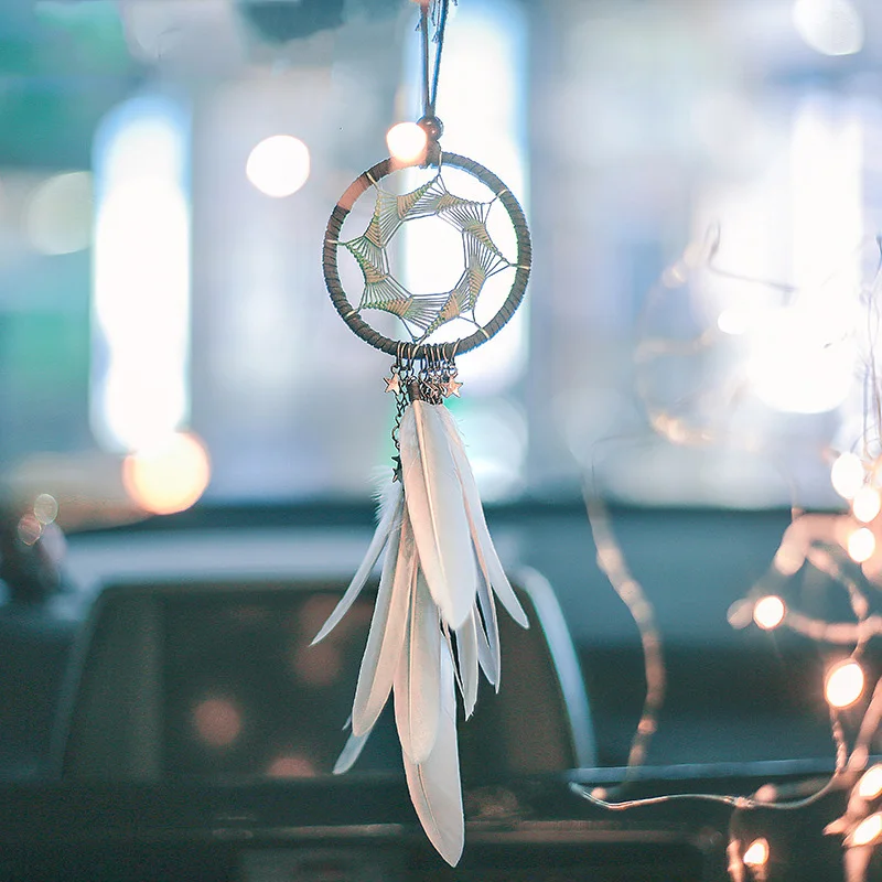 

Auto Interior Accessories Decoration Car Rear View Mirror Hanging Car Pendant Ornament with Lights for Girl Gifts Car-styling
