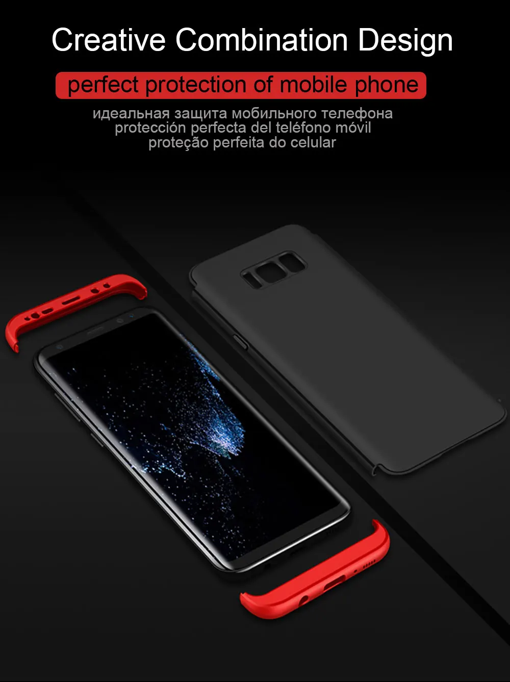 Новинка 360 полный защитный чехол для телефона samsung Galaxy S6 S7 Edge S8 S9 Plus Матовый PC противоударный чехол для samsung Note 8 9 чехол