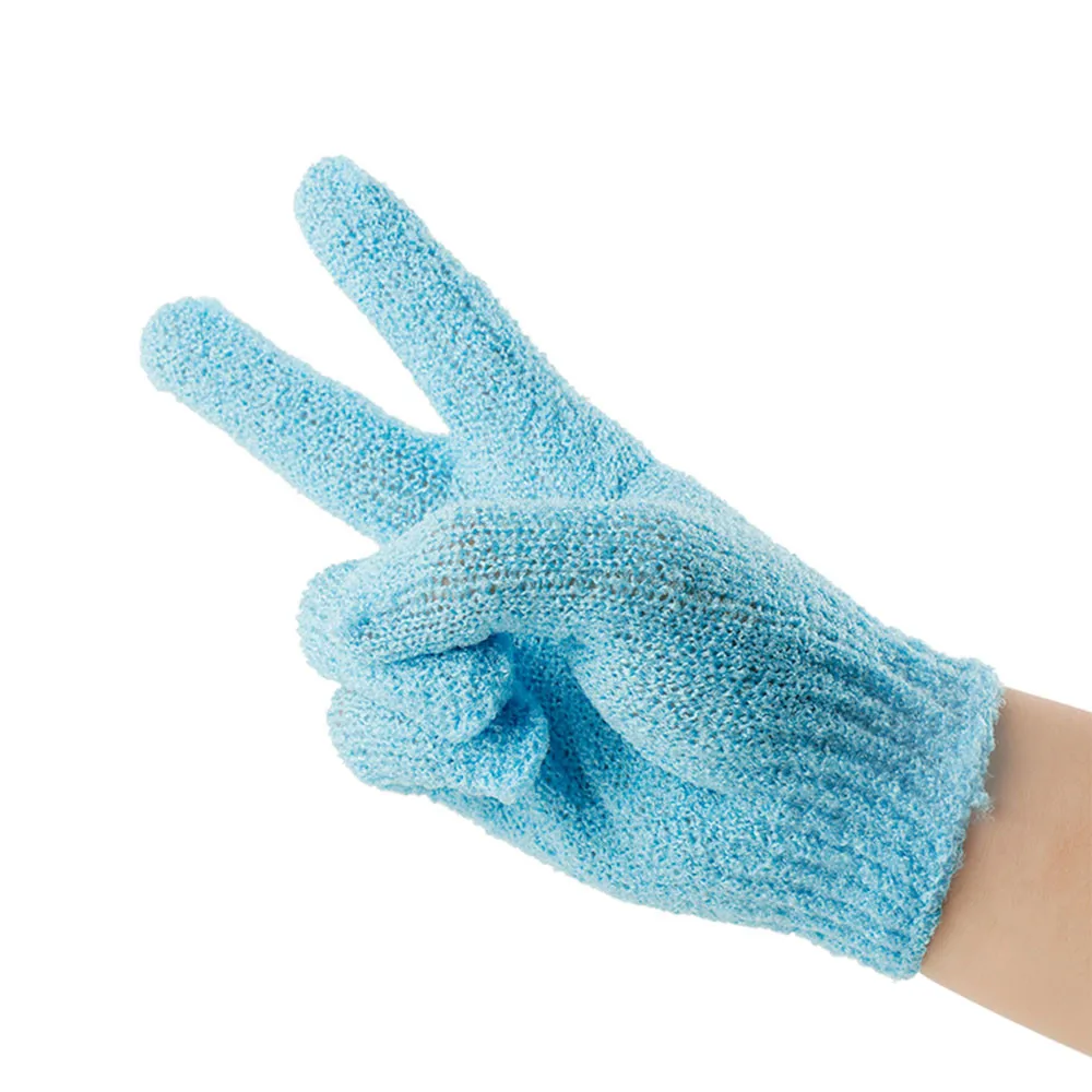 Wholesale Skin Spa Bath Gloves Foam Bath Skid Resistance Five Fingers Bath Towel Multicolor Shower Gloves Exfoliating Wash0.96