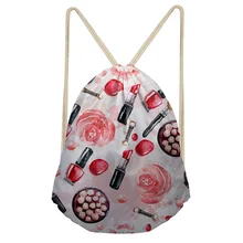 THIKIN мультяшная Помада красота путешествия Softback женщины высокой емкости женщины рюкзак девушки полиэстер Луч карман шнурок Сумка