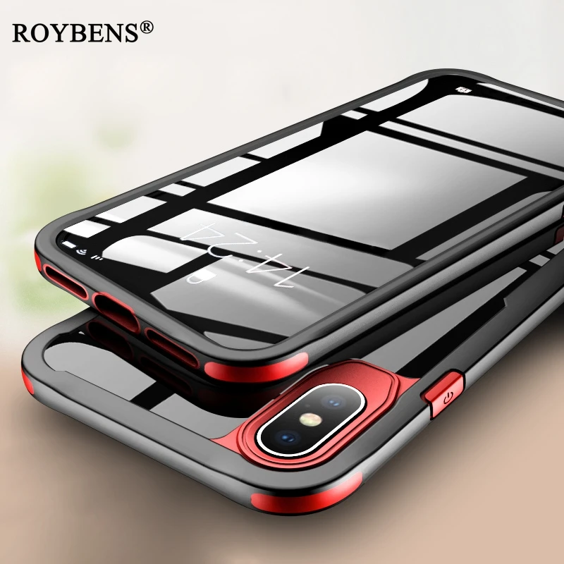

Luxury Phone Case For iPhone X 8 7 6 s Ultra Thin Capinhas PC & TPU Silicone Cover Case For iPhone 10 8 7 6 6s Plus Coque Fundas