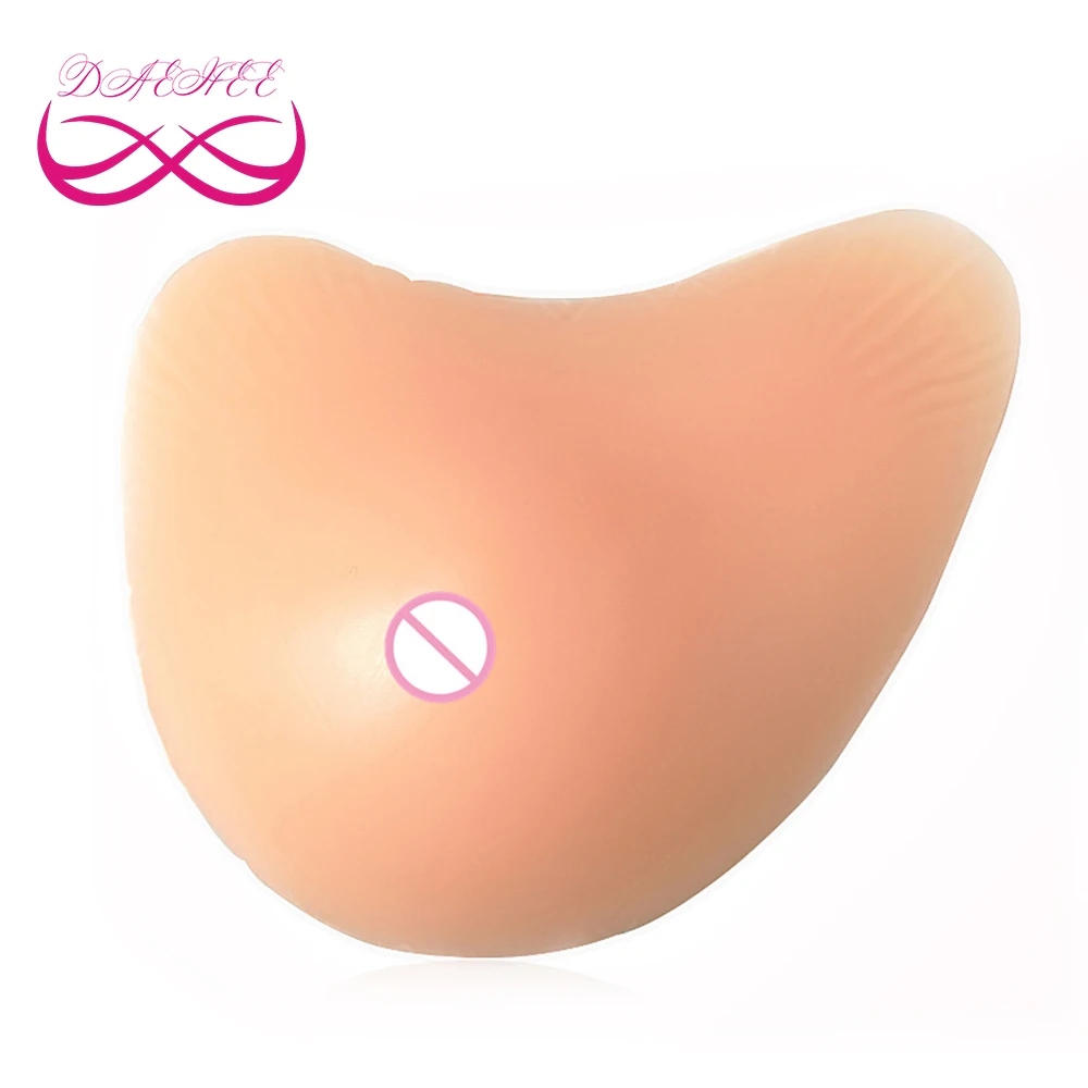 

V Shape 600G/Piece Woman Silicone Breast Form Breast Cancer Fake Boob Enhancer Prosthesis Tits For Mastectomy with Concave