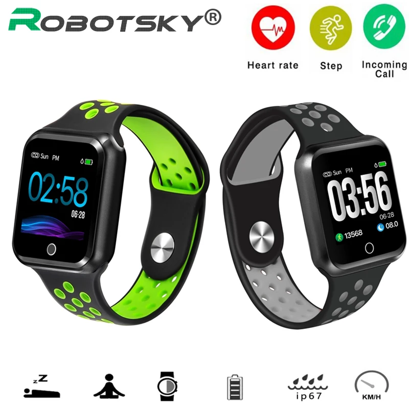 

S226 Smart Watches Watch IP67 Waterproof Heart Rate Blood Pressure Bluetooth Smartwatch Sports Fitness Bracelet for Android IOS