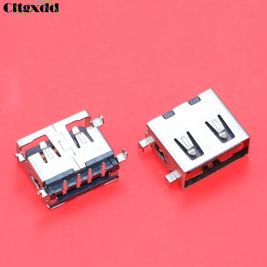 Cltgxdd 10 мм короткий корпус 2,0 USB разъем 4 pin 90 градусов AF изгиб Pin USB гнездо для настольных ПК и т. Д