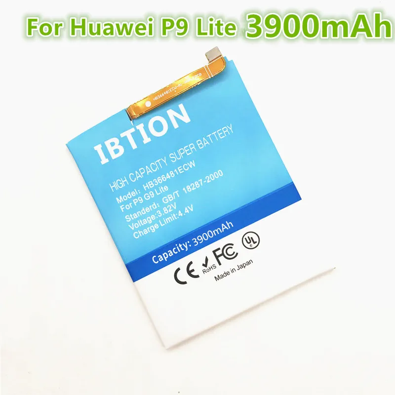 IBTION 3900 мАч HB366481ECW для huawei P9 Батарея EVA-AL00 EVA-AL10 EVA-TL00 G9 Lite Honor 8 5c | Мобильные телефоны и