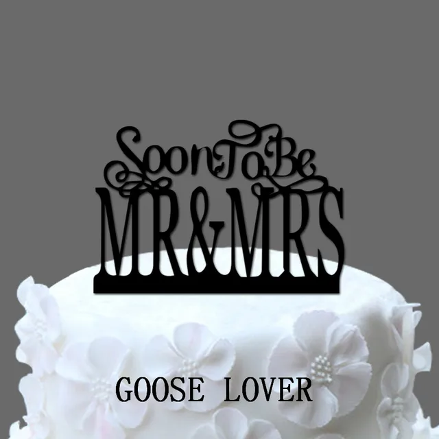 Soon To Be Mr And Mrs Cake Topper, Wedding Cake Topper, Acrylic Cake
