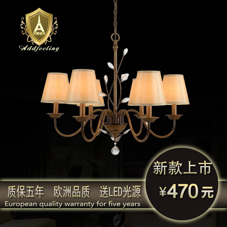 Nordic American country IKEA living room chandelier dining room