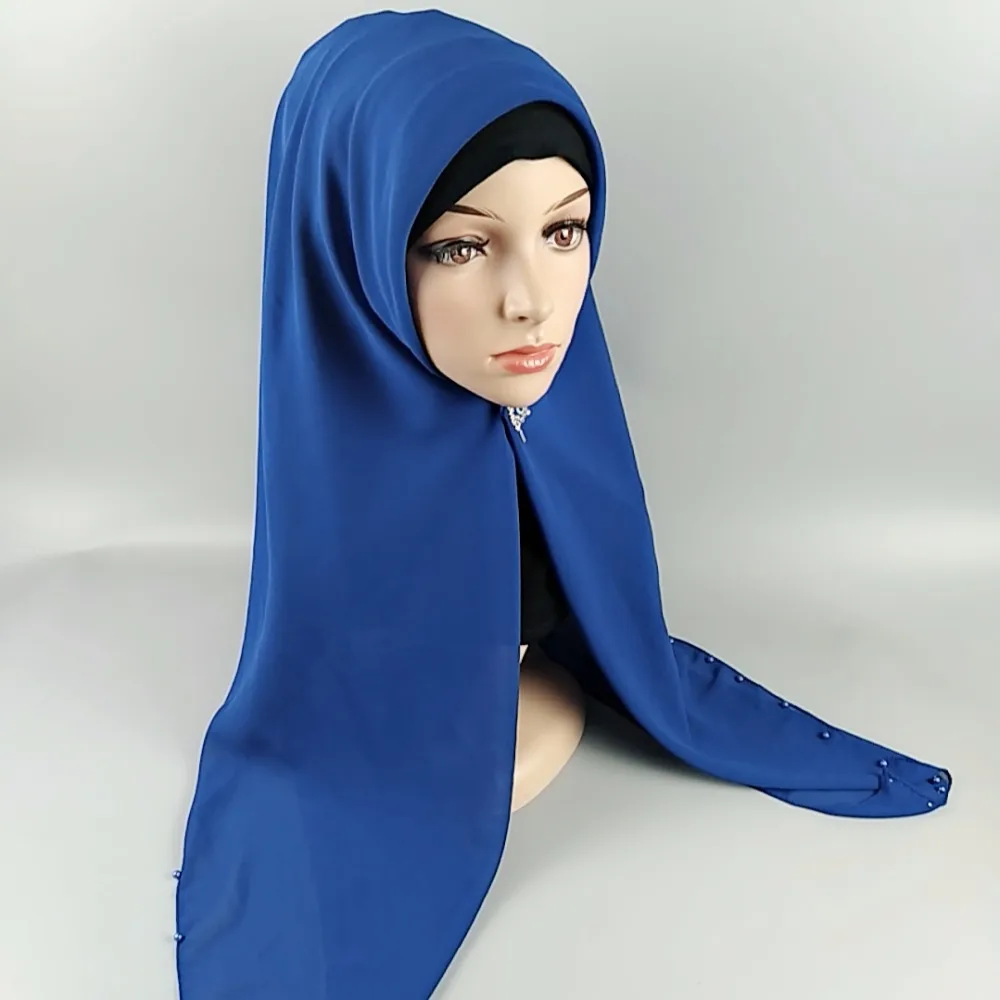 H1 20pcs High quality bead square bubble chiffon hijab 115*115cm wrap shawls scarf scarves