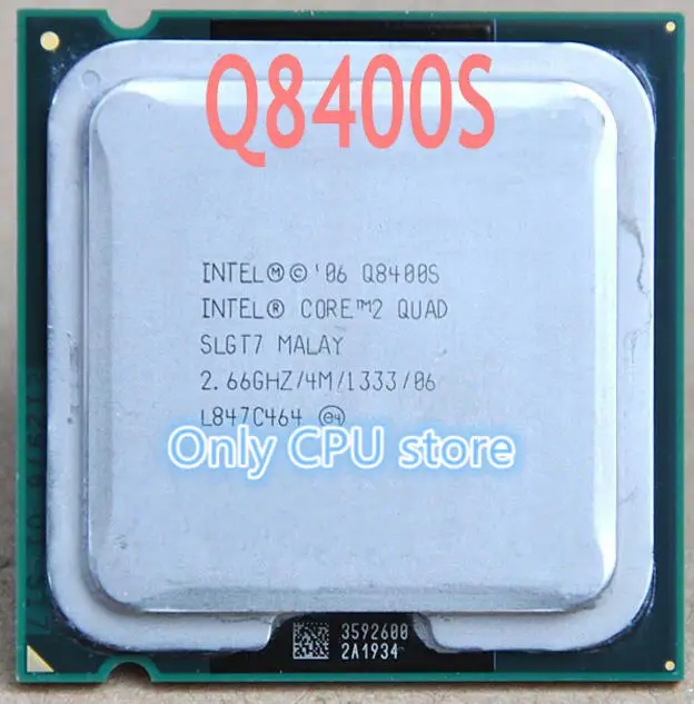 

free shipping Processor Q8400s CPU 4M Cache, 2.6 GHz, SLBET Quad-core LGA 775 Desktop CPU 130W scrattered pieces