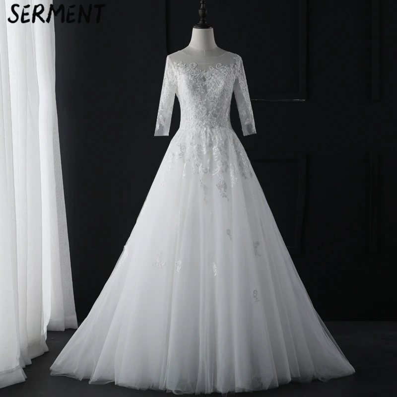 

Wedding 2019 latest spot XL dream dress wedding white wedding photo wedding discount network wedding dress dress elegant Lace
