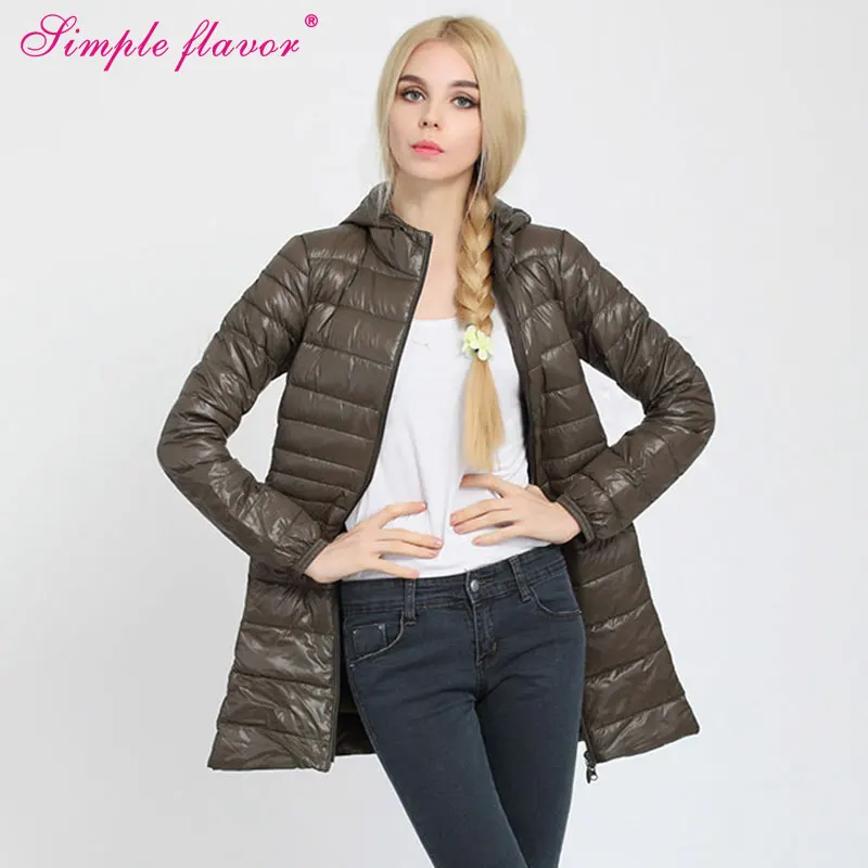 1 PC Winter Jacket Women Ultra light Cotton Coat Solid