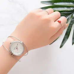 2019 студенты любят моды матовый Браслеты Изысканный Большой циферблат Кварцевые часы Для женщин часы