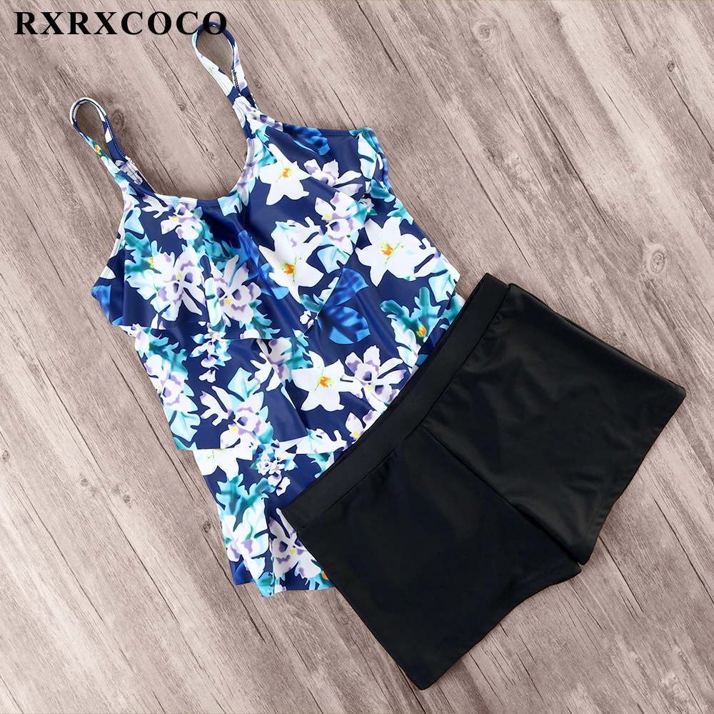 

RXRXCOCO Swimwear Women Bikini 2019 Sexy Swimsuit Plus Size Tankini Sets Swim Vintage Bathing Suits Female Bandage Beachwear
