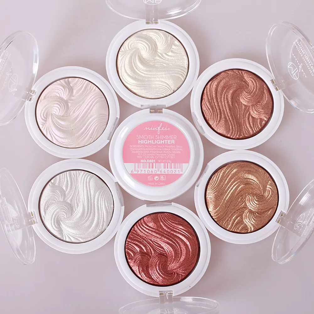 

1 pc Single Colors Bronzer Shimmer Highlighter Professional Makeup Face Powder Waterproof Pigment Powder Palette Iluminadores