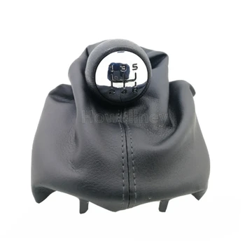 

5 Speed Gear Shift Knob Stick Handle Lever Cover Speed Farbic PU For Citroen C4 Picasso For Peugeot 206 306 3008 307 308