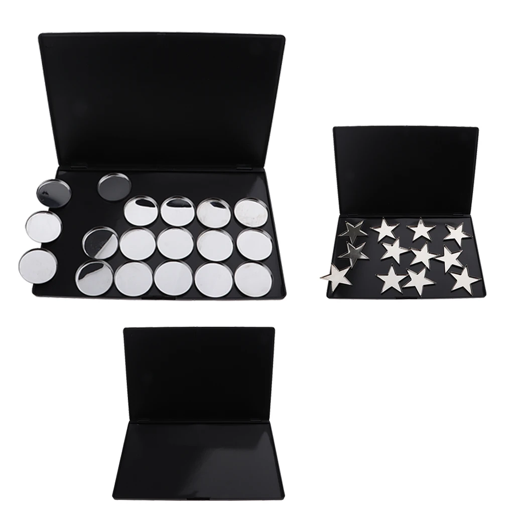 

Plastic Black Magnet Palette Empty Eyeshadow Makeup Pallet for Eye Shadow Lipstick Blush Powder