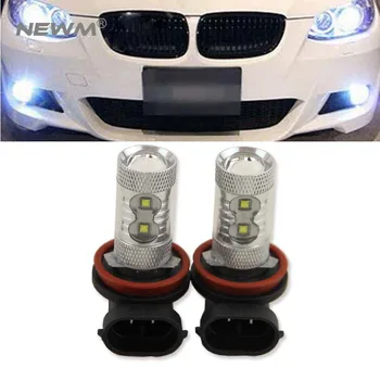

2x H11 Led Fog Light DRL 50W For BMW 3/5-Series 328i 335i E39 525 530 535 E46 E61 E90 E92 E93