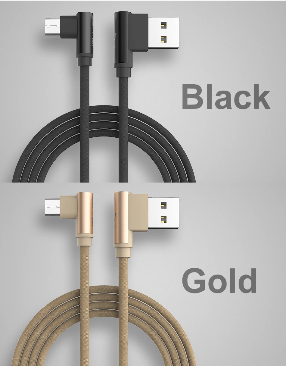 Jellico 10 шт. Кабель Micro-USB 90-градусный кабель для передачи данных провод для Samsung huawei Xiaomi планшет USB кабель с нейлоновой оплеткой ; Прямая поставка;