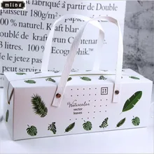 Mling 10 шт. Высококачественная Портативная Коробка прямоугольная одноразовая Заказная Лунная торт Швейцарский рулет закручиватель для рулета упаковка копилка подарок на день рождения коробка