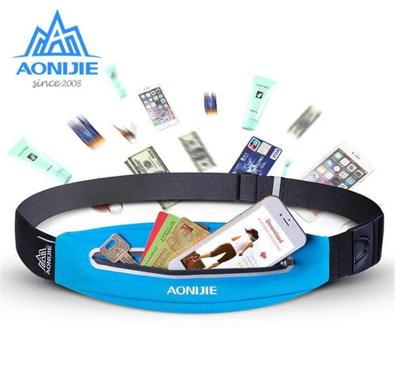AONIJIE Women Men Outdoor Running Waist Bag Waterproof Phone Holder Jogging Belt Belly Bag Gym Fitness Bag Sport Accessories