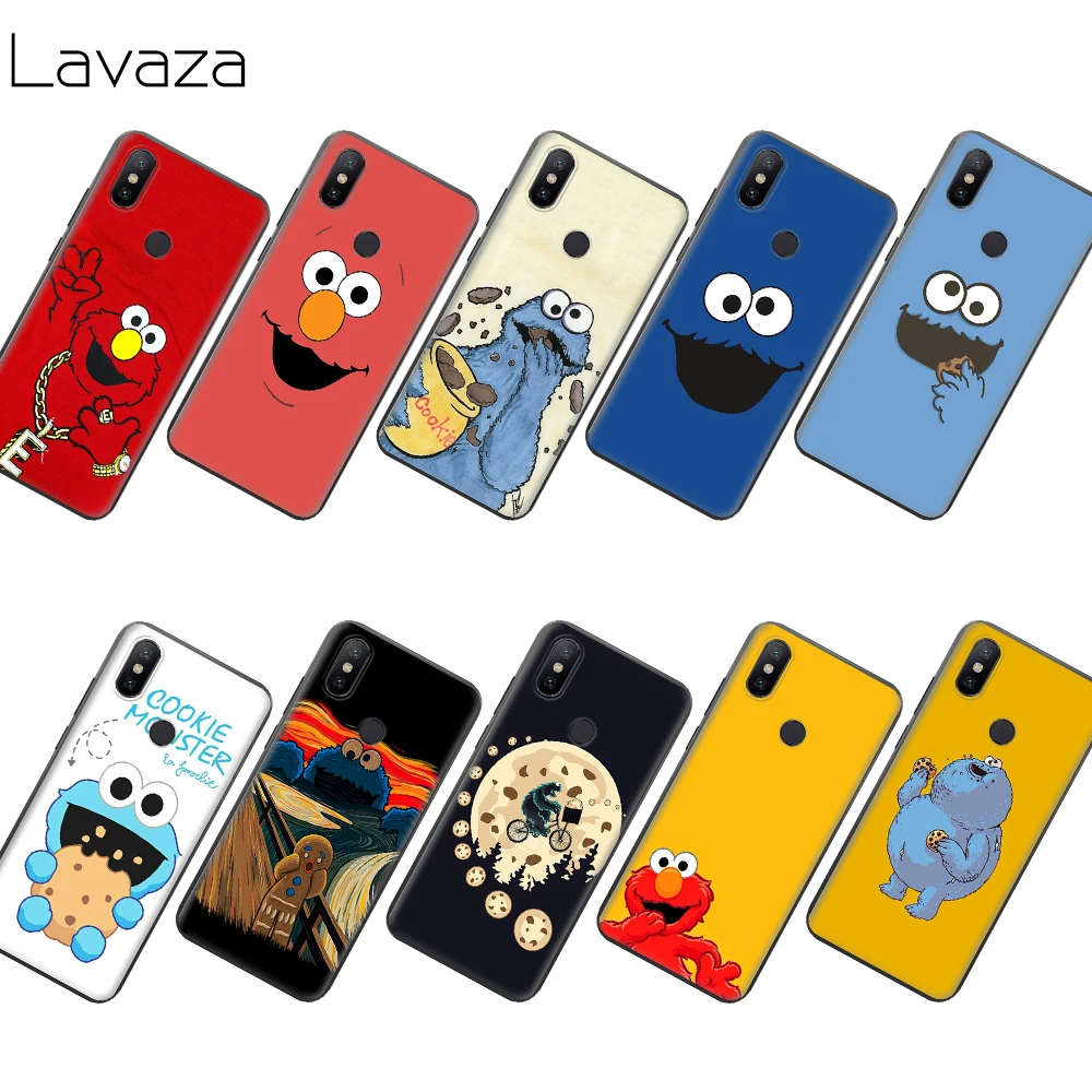 Чехол Lavaza Elmo из ТПУ с изображением печенья монстра для Xiaomi MI Redmi Poco X2 K30 Note 8T 10 6 8 9 9se