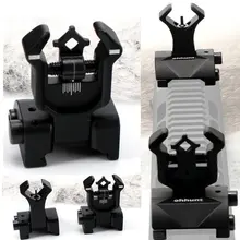 Ohhunt модель 4 AR 15 Тактический откидной вид спереди и сзади прицелы набор железные алмазные отверстия двойная регулировка ветра