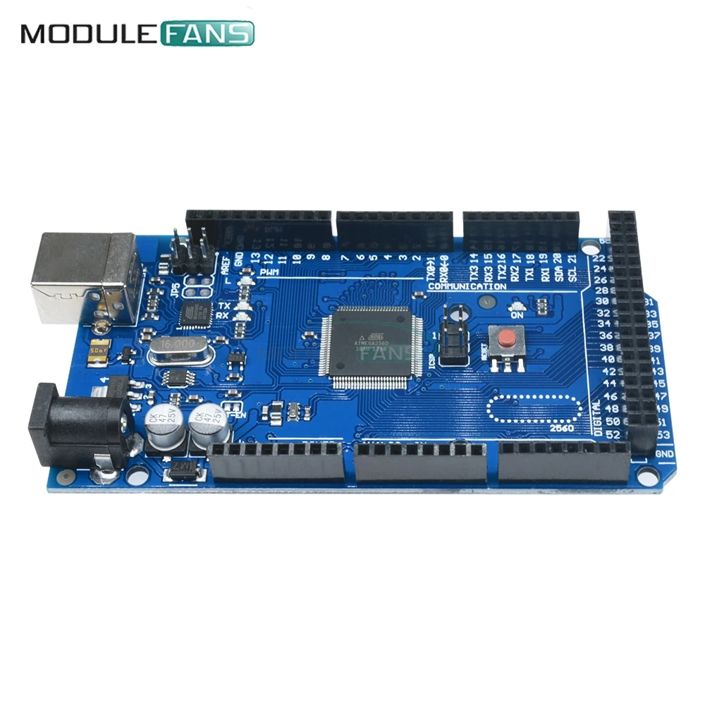 MEGA2560 Мега 2560 R3 ATMEGA16U2 ATMEGA2560 ATMEGA2560-16AU доска для Arduinio кабель USB 5V Заменить ATMega8U2