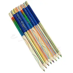 Новые 8 шт./лот карандаш всех цветов радуги 4 в 1 Цветной рисунок цветные карандаши C26