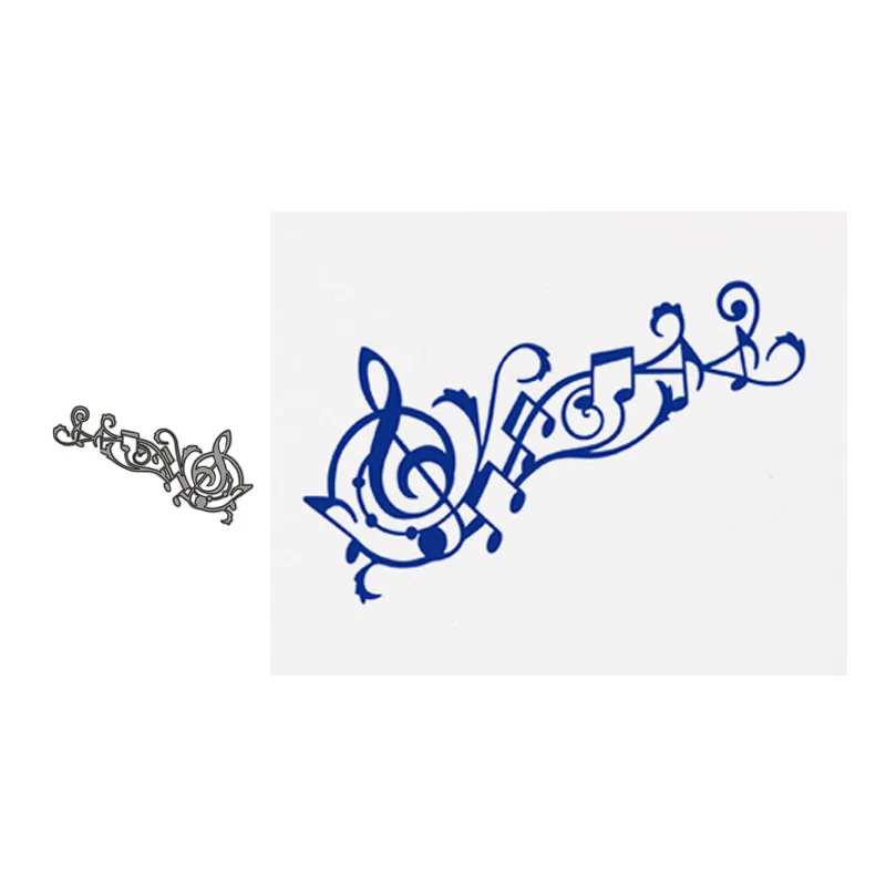 

JC Metal Cutting Dies Scrapbooking Craft Cut Die Music Note Stencil Embossing Handmade Album Paper Cards Maker Decor Model 2019