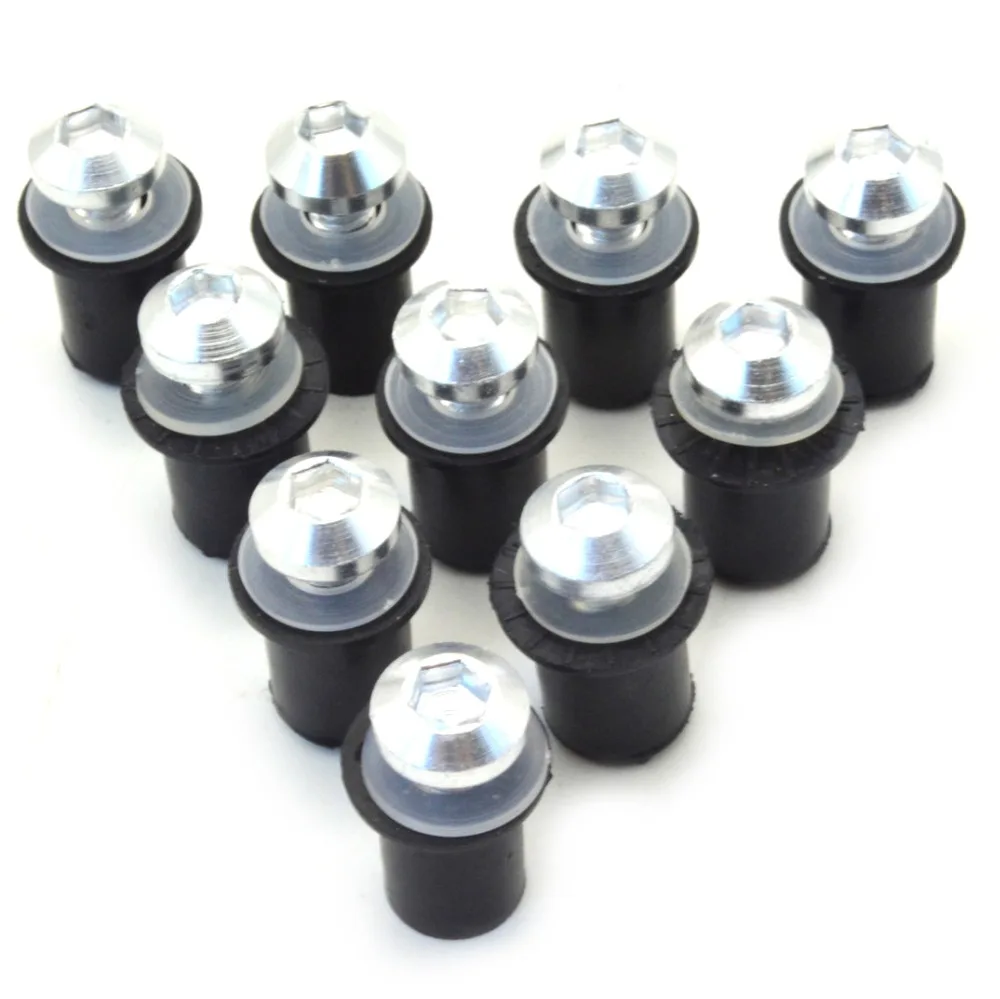 Acessórios da Motocicleta Parafuso do Pára-brisas Parafuso para Yamaha Supertenere Fz8 Xj6 Fz6 Yzf r1 r6 R6s Mt09 10x Cnc Xt1200ze Fz1 14 fz8 xj6 fz6 yzf r1 r6 r6s mt09
