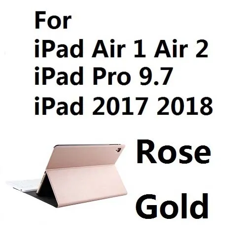 for ipad 9.7 inch Разделение дизайн кожаный чехол клавиатура Bluetooth для iPad Mini 1234 воздуха 1 Air 2 для iPad 9,7 Pro 11 дюймов Air 3 10," - Цвет: for ipad 9.7 inch