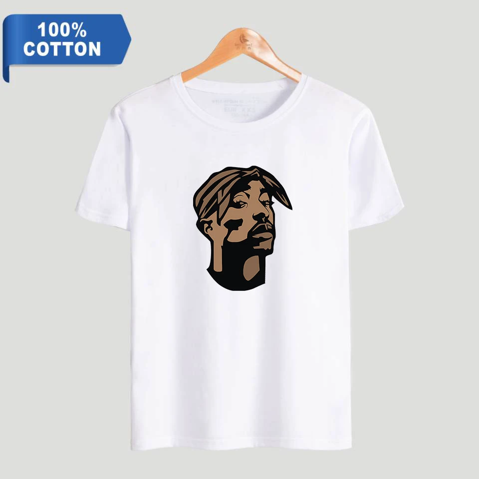 

2019 new Rapper 2pac 2D print Hip Hop Tees fashion Harajuku Cotton T-shirts Men Clothes new popular Tops Tshirt Plus Size