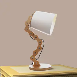 Современная Минималистичная модная домашняя деревянная прикроватная цепочка для спальни настольная лампа для гостиной прикроватная
