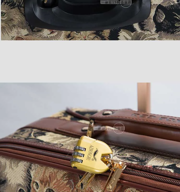 Letrend милый кот Студенческая дорожная сумка Спиннер чемодан на колёсиках для женщин чемодан на колесиках тележка 16 дюймов детская переносная коробка