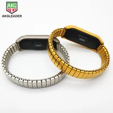 Mi lanese Loop mi Band 3 ремешок на запястье для Xiaomi mi Band 3 mi band металлические полосы браслет умные часы ремешки из нержавеющей стали ремень