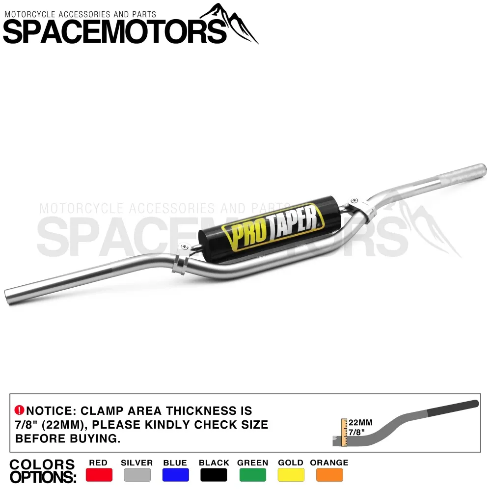 MX ProTaper бар 7075 Алюминиевый сплав Длина 800 мм Диаметр 22 мм 7/" SE Мотоцикл Байк CRF CR TTR руль