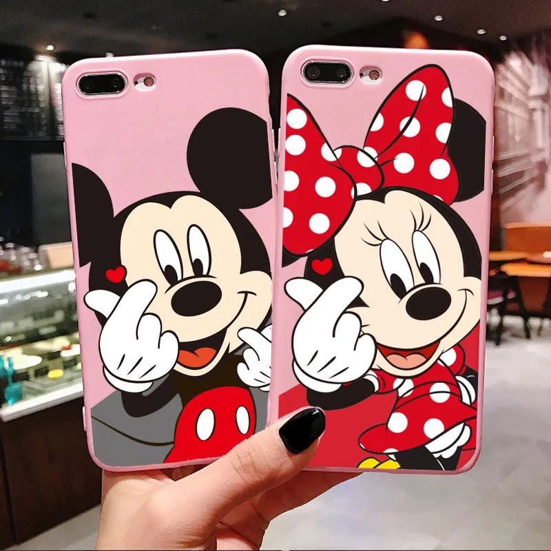 

Cartoon Mickey Minnie Phone Case For iPhone SE 5S 6 6s X 7 8 Plus XR XS MAX Cover Cute Donald Daisy Winnie Pooh Soft TPU Fundas