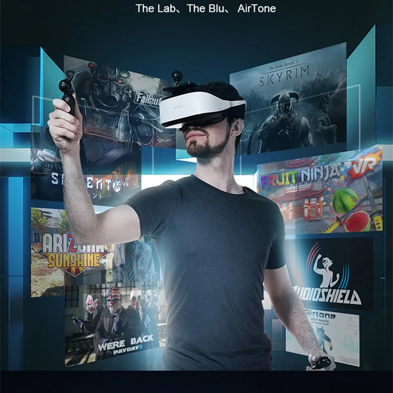 DeePoon E3-C, видео очки, виртуальный экран, умные очки, 3D VR очки, VR игры/фильм, VR фильмы, виртуальная реальность, домашний IMAX NOLO CV1
