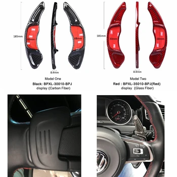 

Carbon Steering Wheel Shift Paddle Extension Shifters Replacement For Volkswagen VW GOLF 7 Golf7 2015- GTI Teramont PHIDEON CC