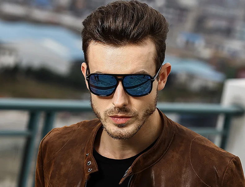 YOOSKE Classic HD Polarized Sunglasses Men Driving Brand Design Sun Glasses Man Mirror Retro High Quality Sunglass Goggles