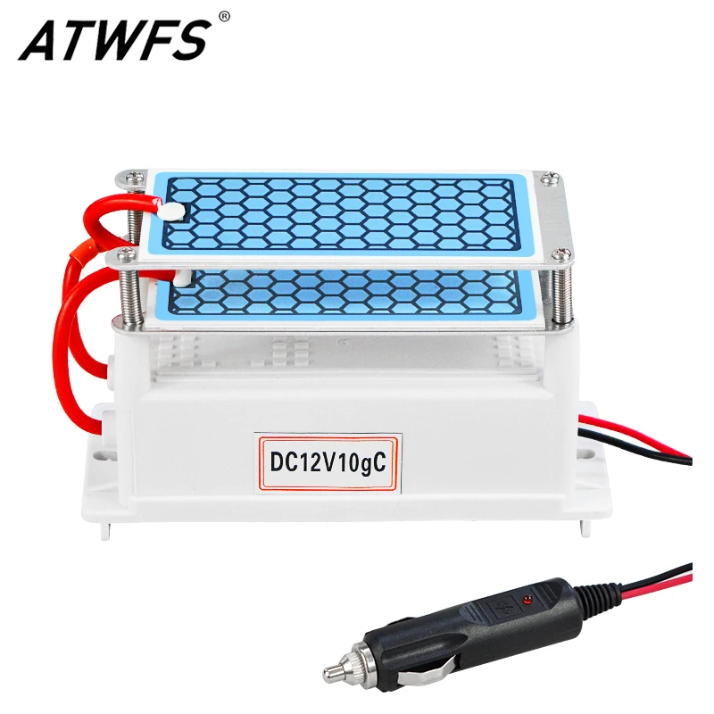 ATWFS Newest Car Portable Ozone Generator 12v 10g Ozonizer ...