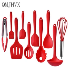 10 шт. силиконовые лопатки для выпечки антипригарная сковорода силиконовая посуда набор гаджетов бытовые кухонные принадлежности Инструменты Аксессуары для женщин