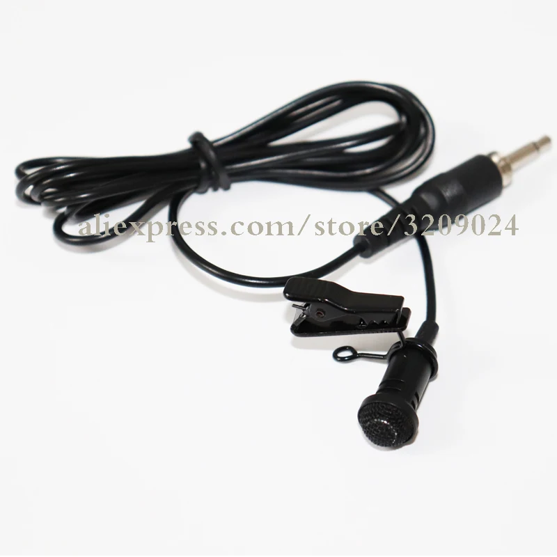 Tanie Czarny Mini 3.5mm Jack mikrofon Lavalier spinka do krawata mikrofony mikrofon mikrofon do mówienia wykłady mowy 1.2m długi kabel