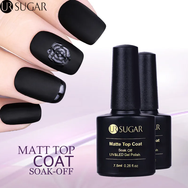 

UR SUGAR Matt Gel Polish Matte Top Coat UV Gel Nail Art Polish Lacquer Varnish Primer Manicure Soak Off Enamel Gel DIY Varnish