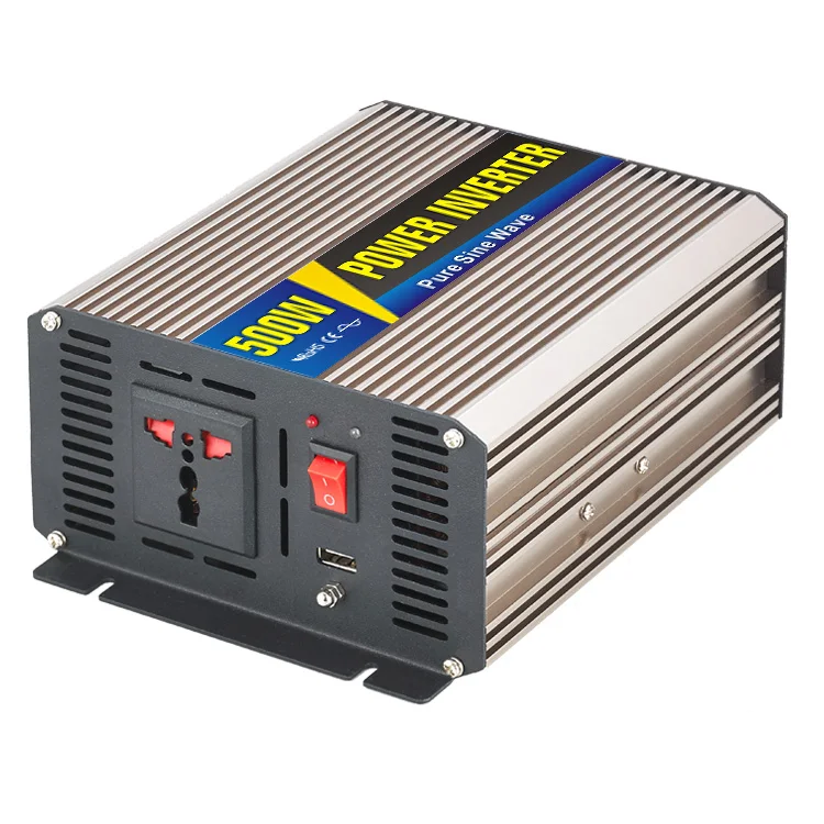 

MAYLAR@ 1pc 500W Car Power Inverter Converter DC 48V to AC 110V or 220V Pure Sine Wave Peak 1000W Power Solar inverters