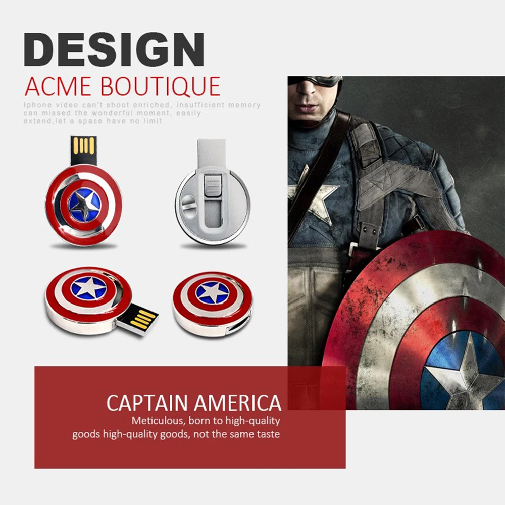 captain america shield usb flash drive